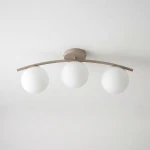 Bali 3 lampa sufitowa 3xE27 beżowa złota