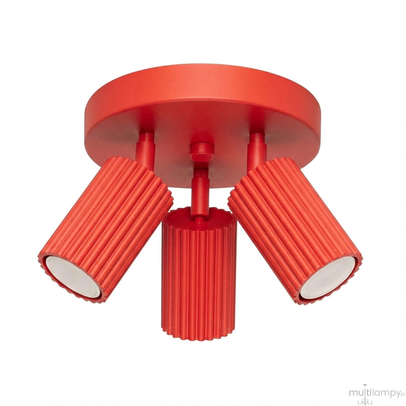 Karbon lampa sufitowa spot 3xGU10 czerwona SL.2367