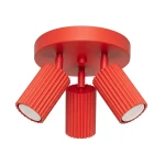 Karbon lampa sufitowa spot 3xGU10 czerwona SL.2367