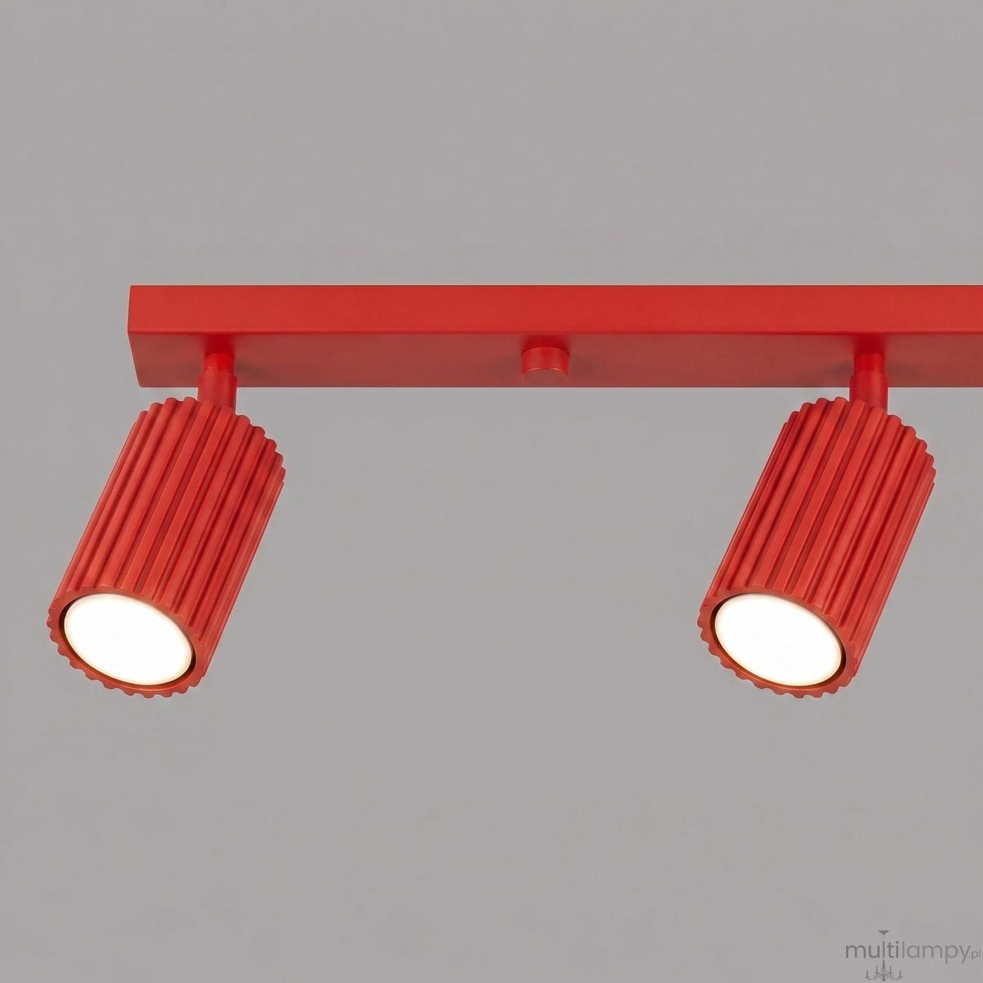 Karbon L lampa sufitowa spot 4xGU10 czerwona SL.2368