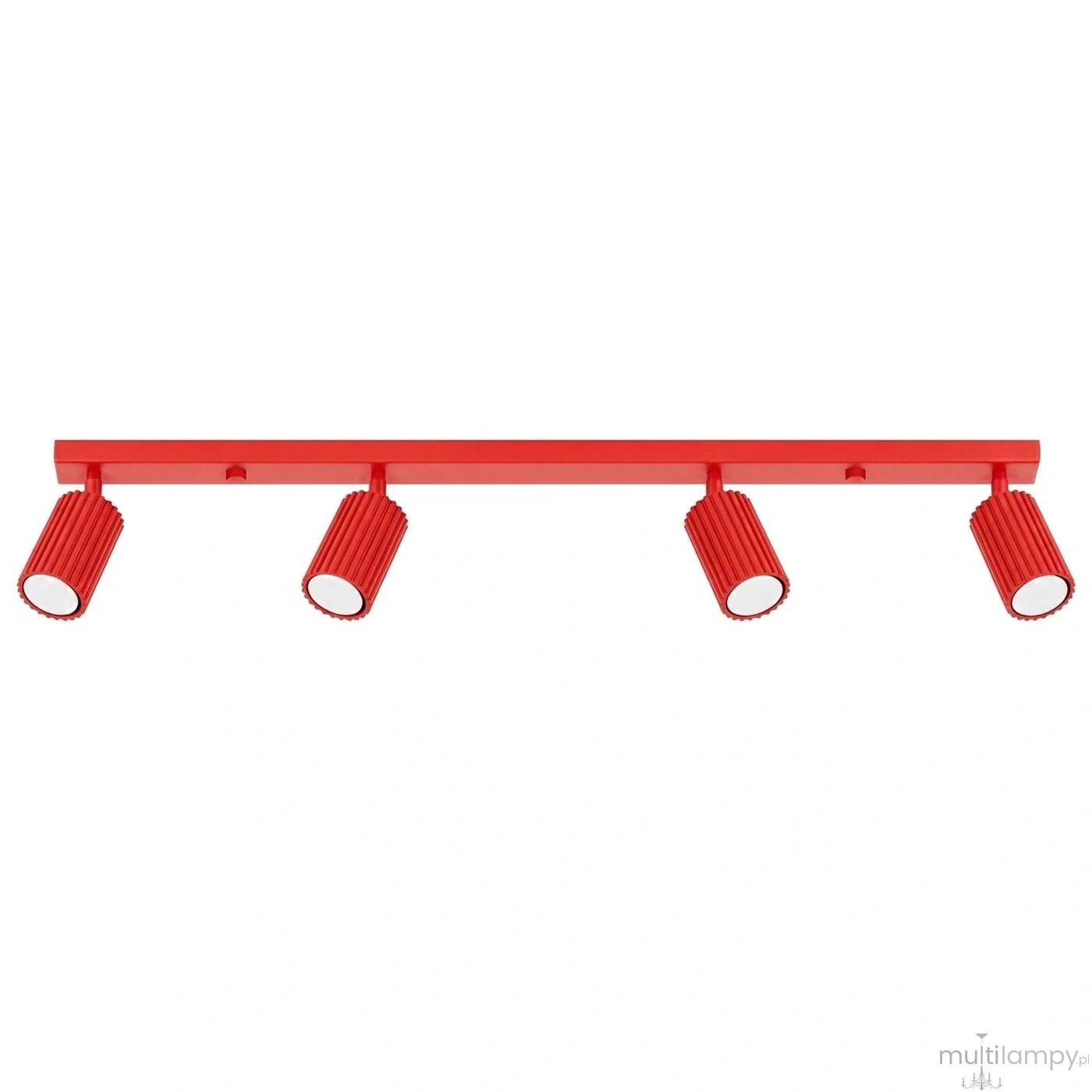 Karbon L lampa sufitowa spot 4xGU10 czerwona SL.2368