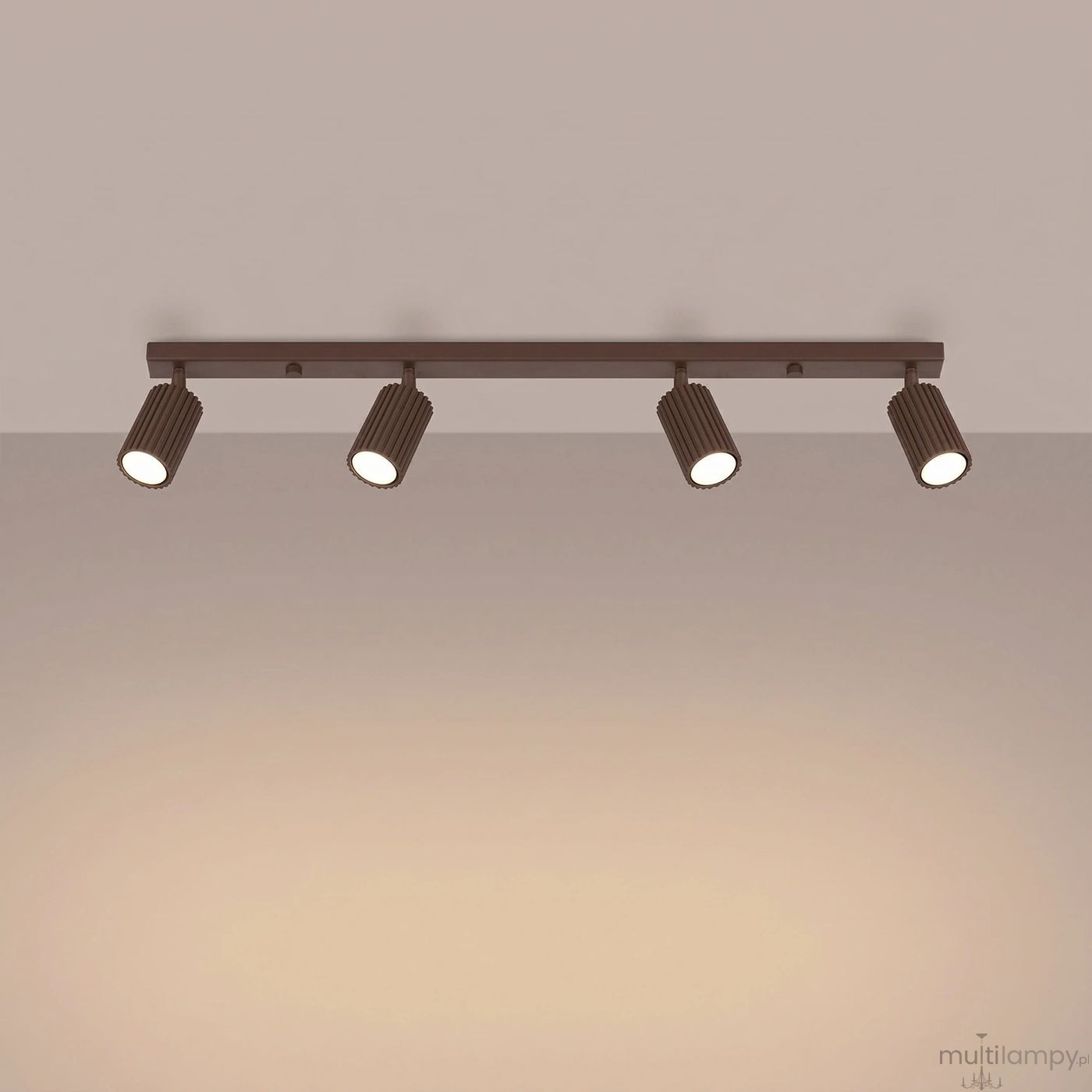Karbon L lampa sufitowa spot 4xGU10 brązowa SL.2375