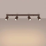 Karbon L lampa sufitowa spot 4xGU10 brązowa SL.2375