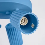 Karbon lampa sufitowa spot 3xGU10 błękitna SL.2381