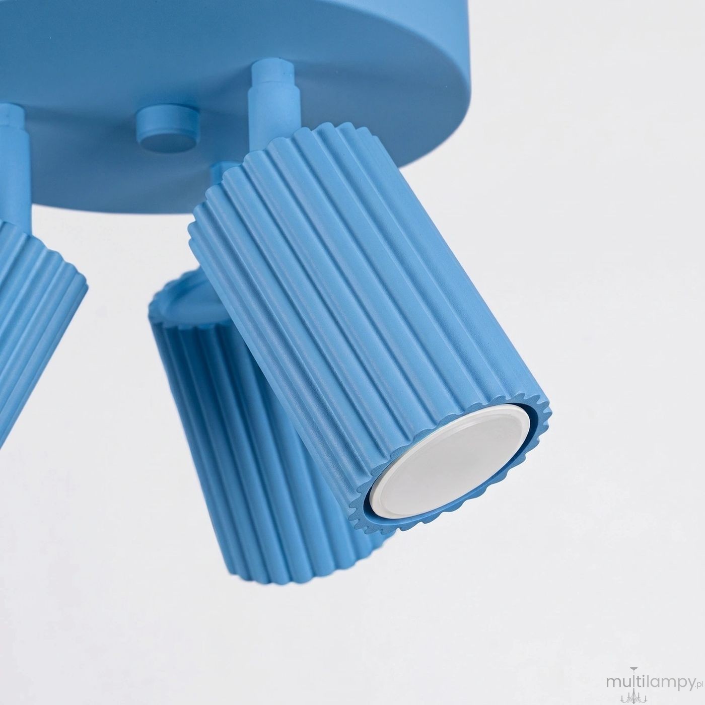 Karbon lampa sufitowa spot 3xGU10 błękitna SL.2381