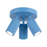 Karbon lampa sufitowa spot 3xGU10 błękitna SL.2381