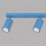 Karbon L lampa sufitowa spot 4xGU10 błękitna SL.2382