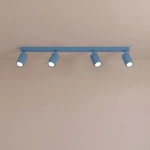 Karbon L lampa sufitowa spot 4xGU10 błękitna SL.2382