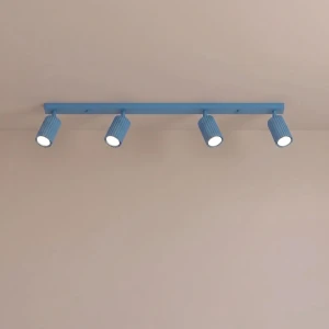 Karbon L lampa sufitowa spot 4xGU10 błękitna SL.2382