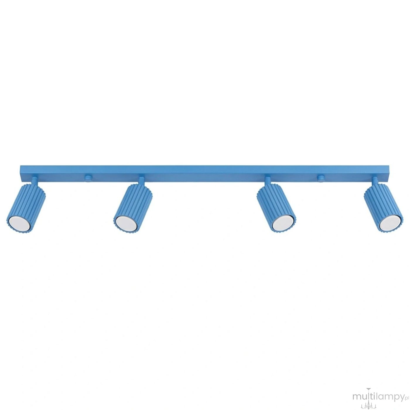 Karbon L lampa sufitowa spot 4xGU10 błękitna SL.2382
