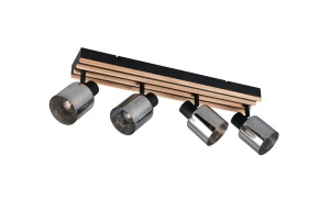 Travia lampa sufitowa spot 4xE14 czarna R86534032