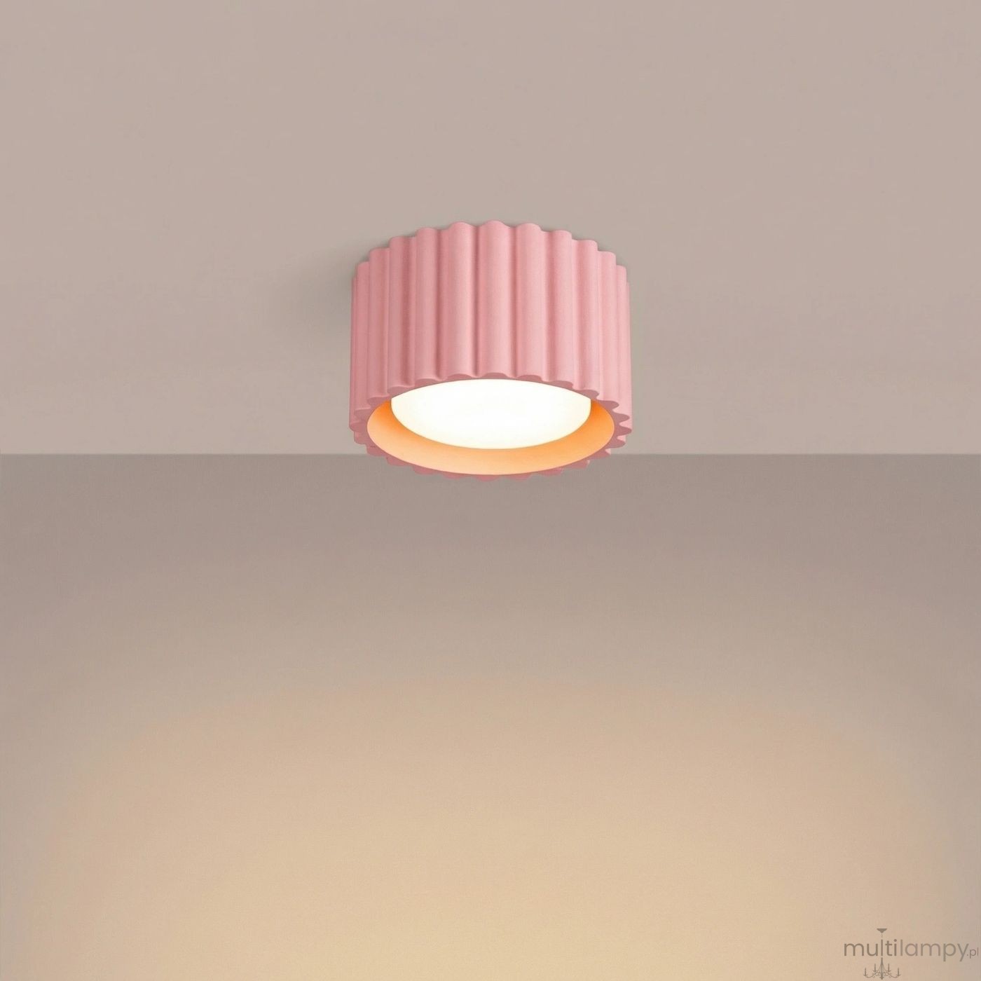 Aura lampa sufitowa GX53 różowa SL.2406