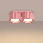 Aura lampa sufitowa 2xGX53 różowa SL.2407