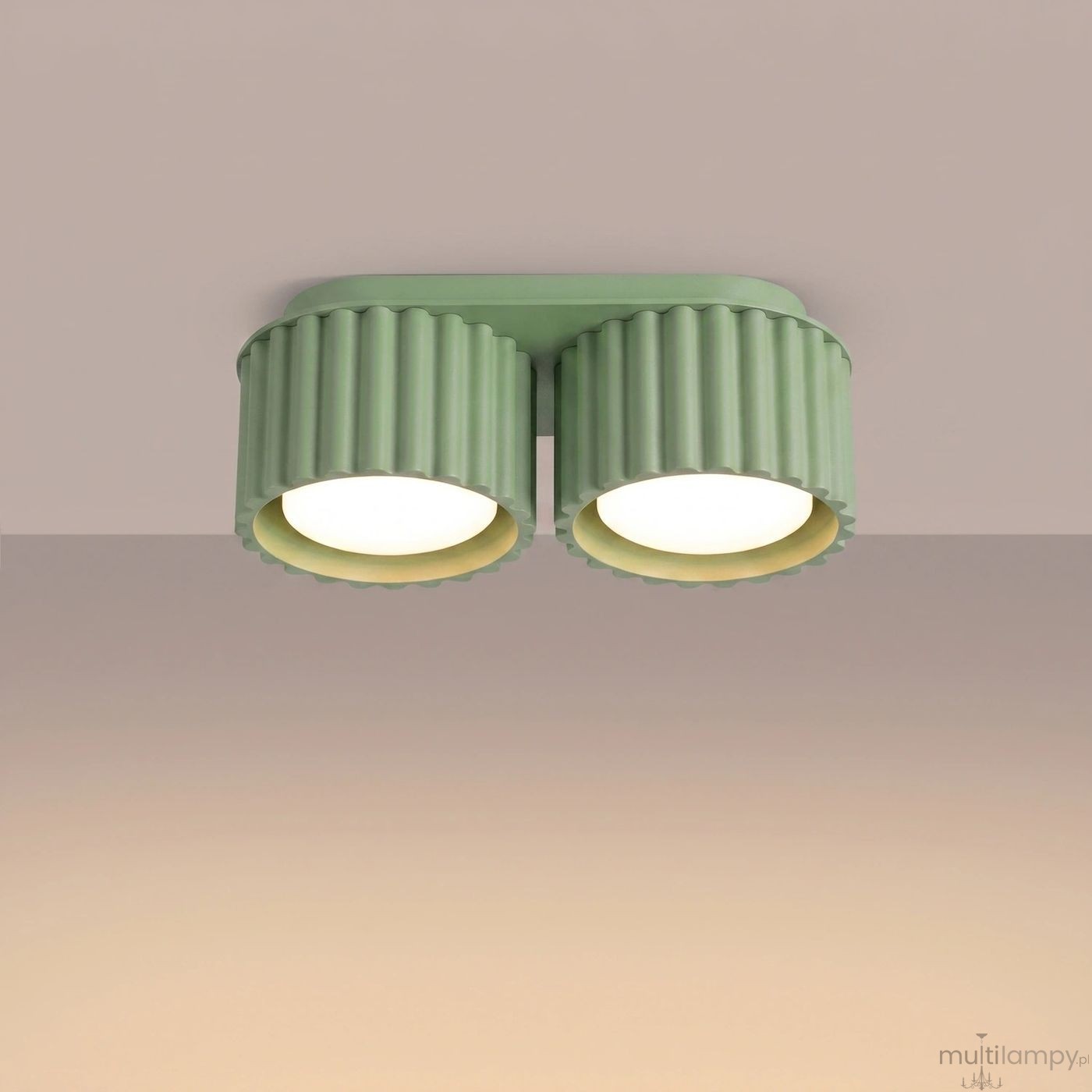 Aura lampa sufitowa 2xGX53 szałwia SL.2412