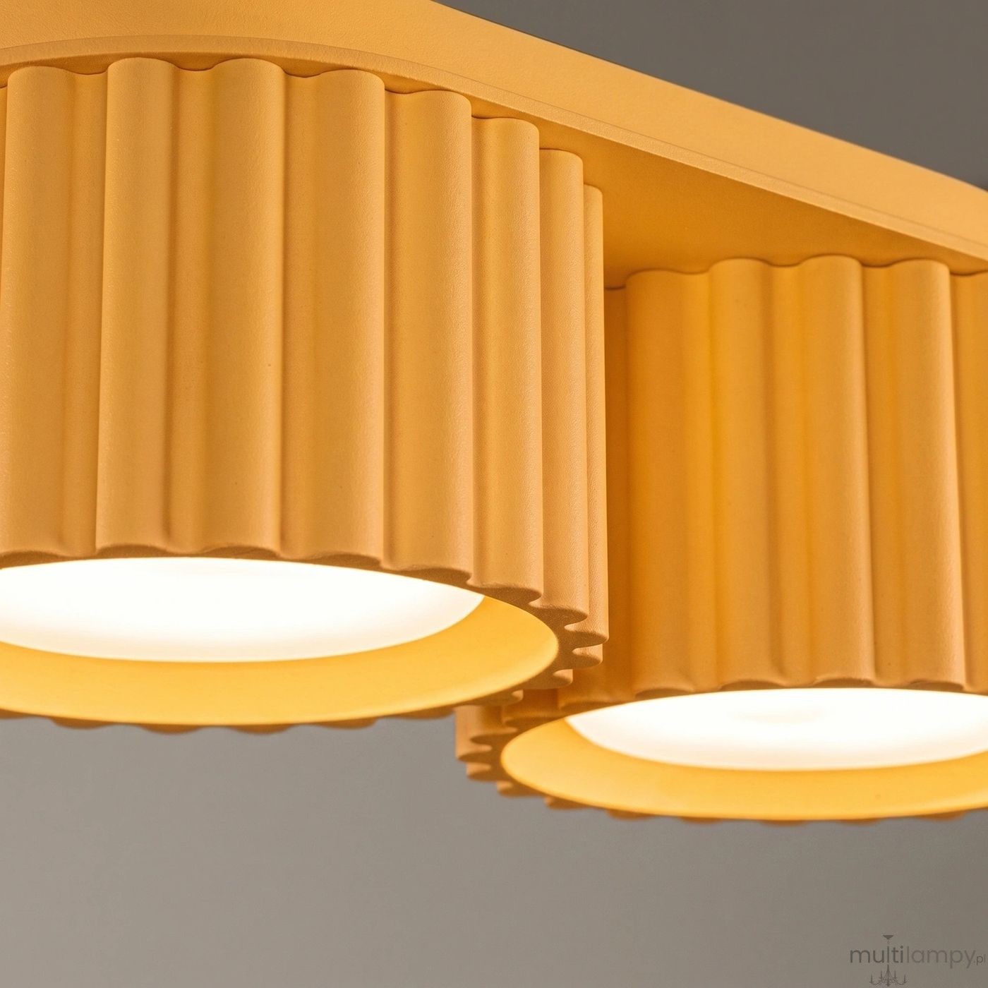 Aura lampa sufitowa 2xGX53 żółta SL.2417