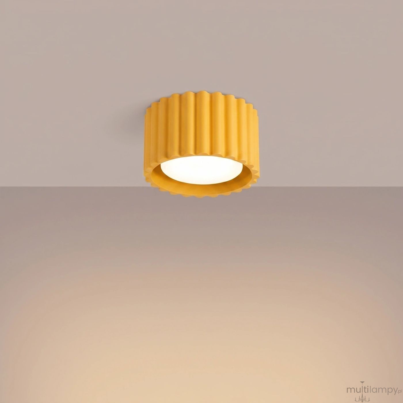 Aura lampa sufitowa GX53 żółta SL.2416