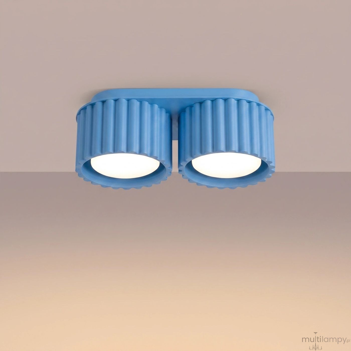 Aura lampa sufitowa 2xGX53 błękitna SL.2432