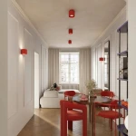 Aura kinkiet G9 czerwony SL.2420
