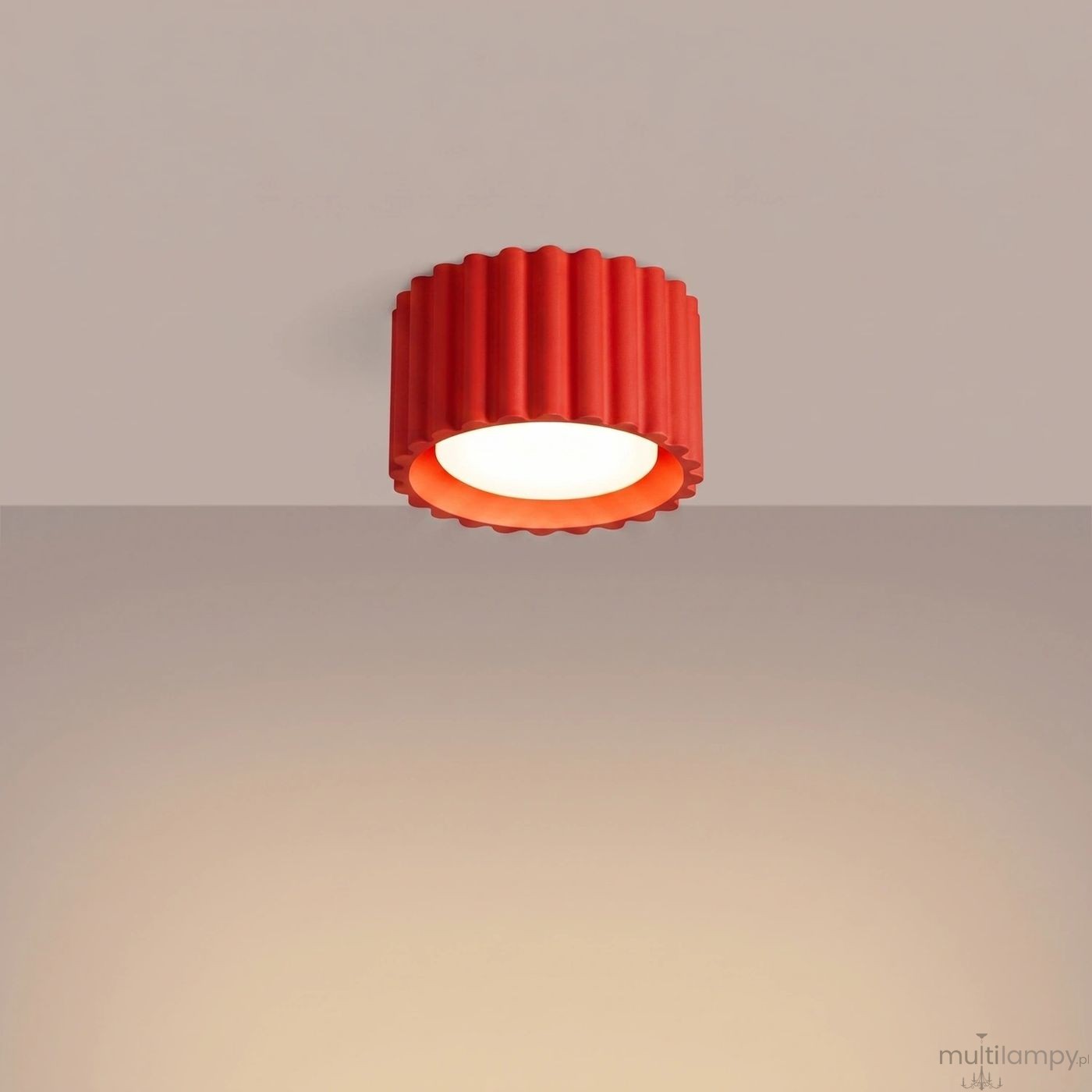 Aura lampa sufitowa GX53 czerwona SL.2421