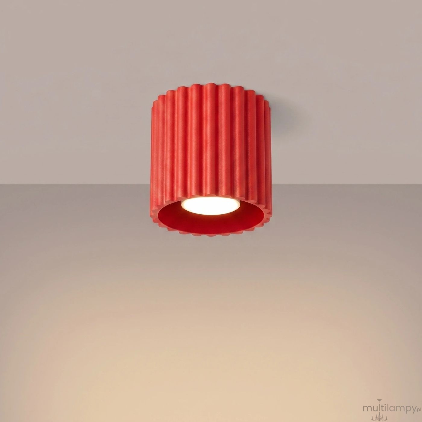 Aura lampa sufitowa GU10 czerwona SL.2418