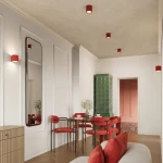 Aura lampa sufitowa GU10 czerwona SL.2418