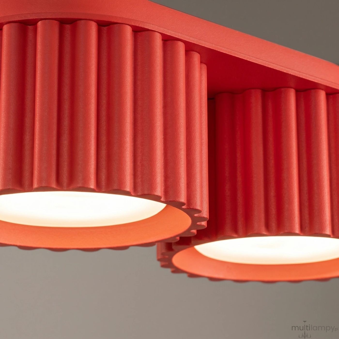 Aura lampa sufitowa 2xGX53 czerwona SL.2422