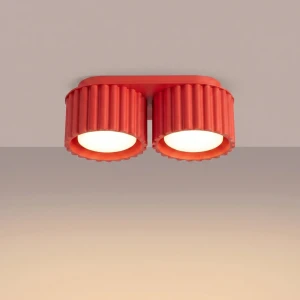 Aura lampa sufitowa 2xGX53 czerwona SL.2422