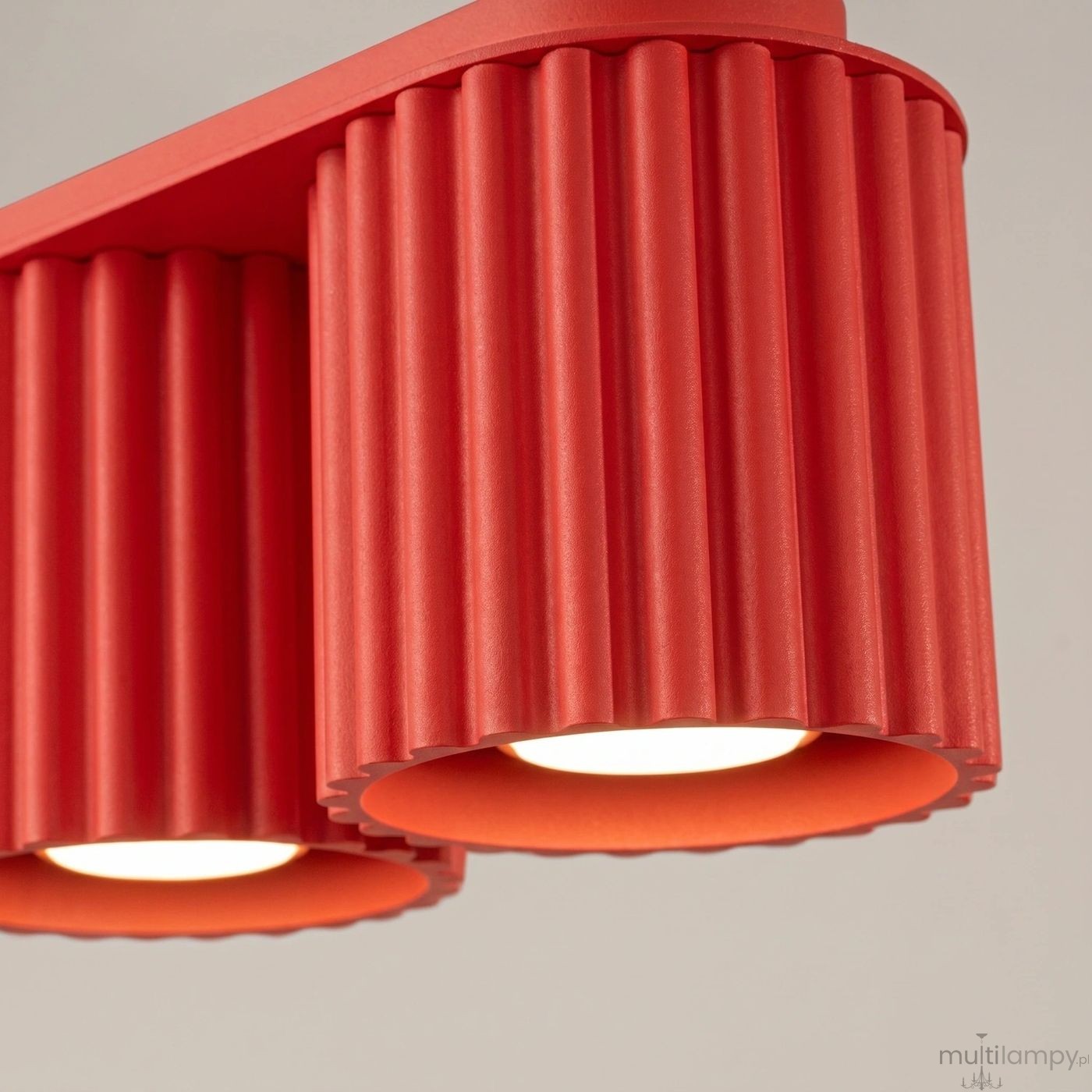 Aura lampa sufitowa 2xGU10 czerwona SL.2419