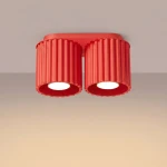 Aura lampa sufitowa 2xGU10 czerwona SL.2419