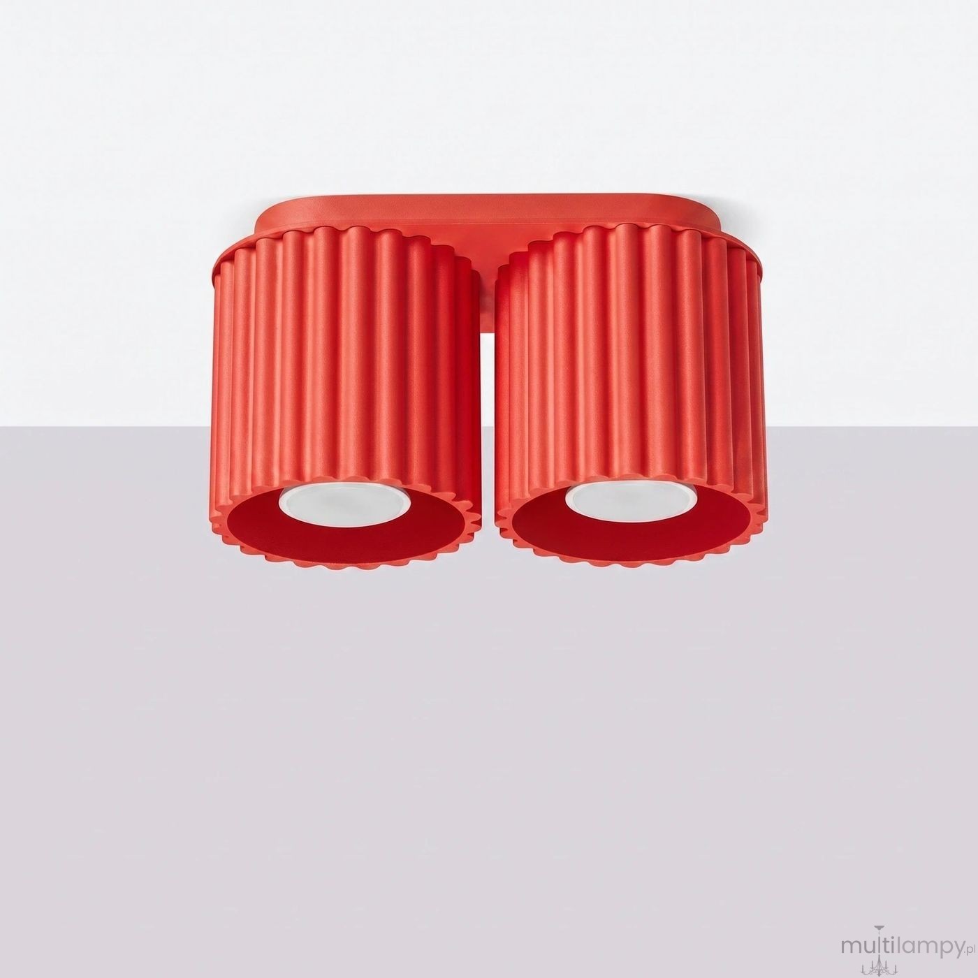 Aura lampa sufitowa 2xGU10 czerwona SL.2419