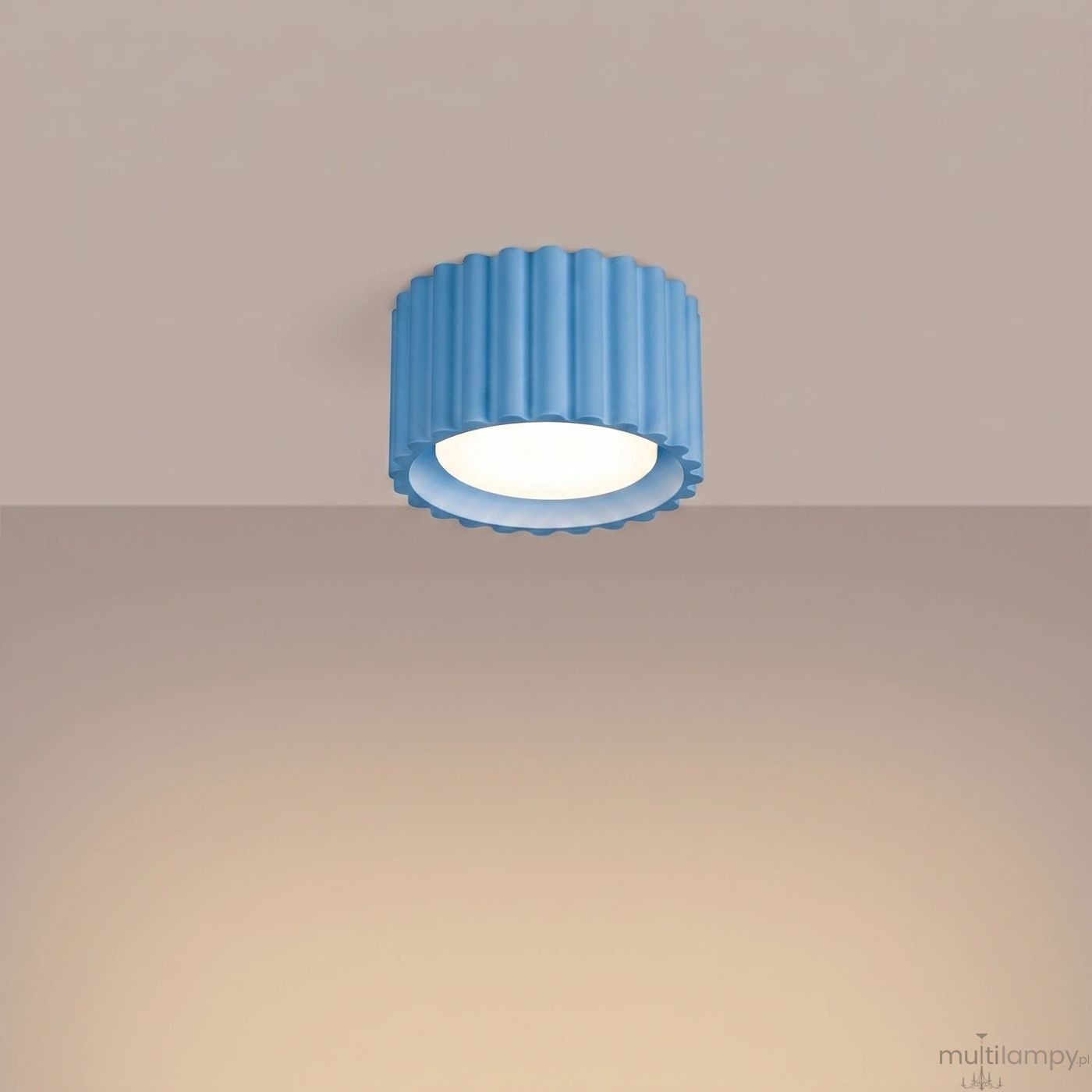 Aura lampa sufitowa GX53 błękitna SL.2431