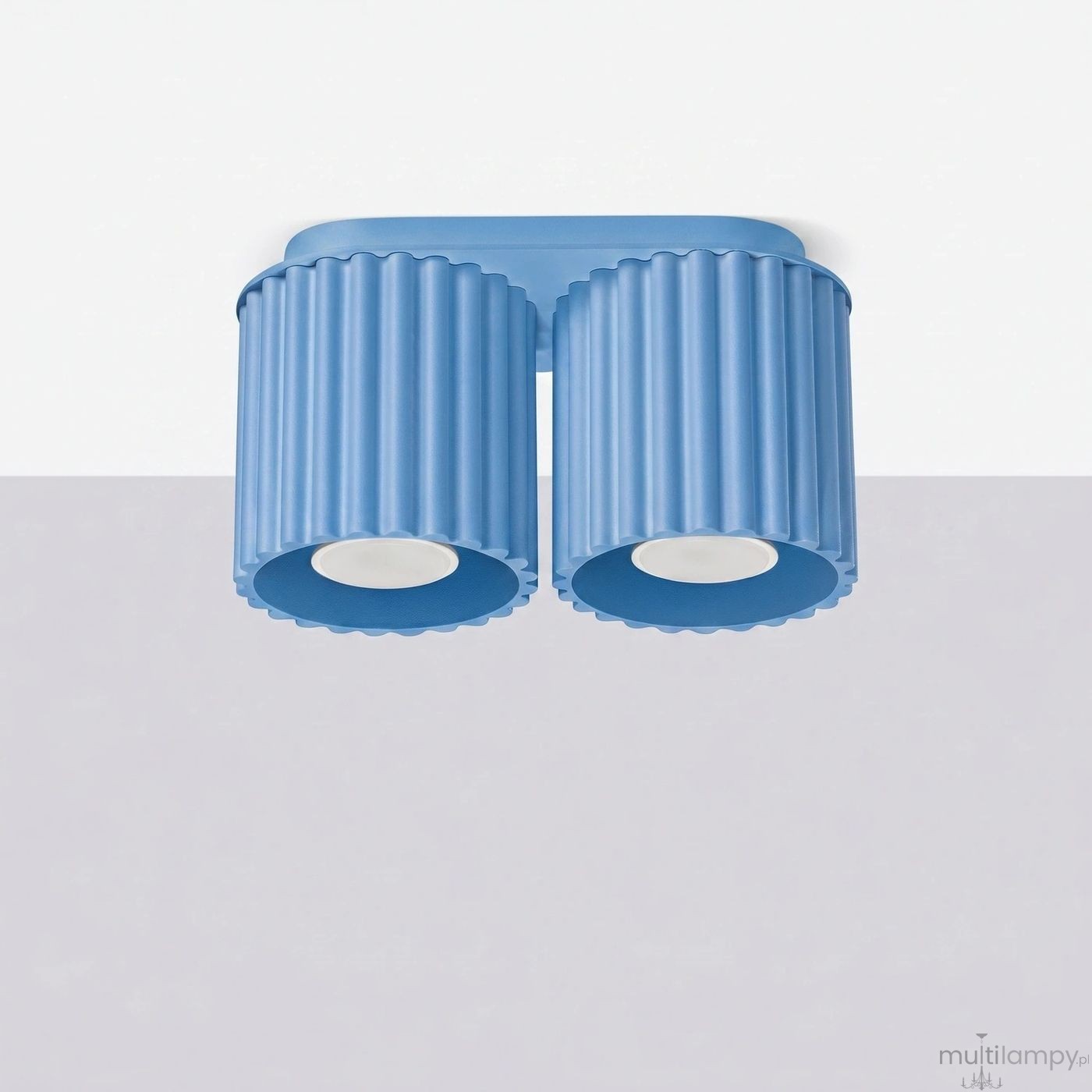 Aura lampa sufitowa 2xGU10 błękitna SL.2429