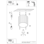 Aura lampa sufitowa GU10 brązowa SL.2423