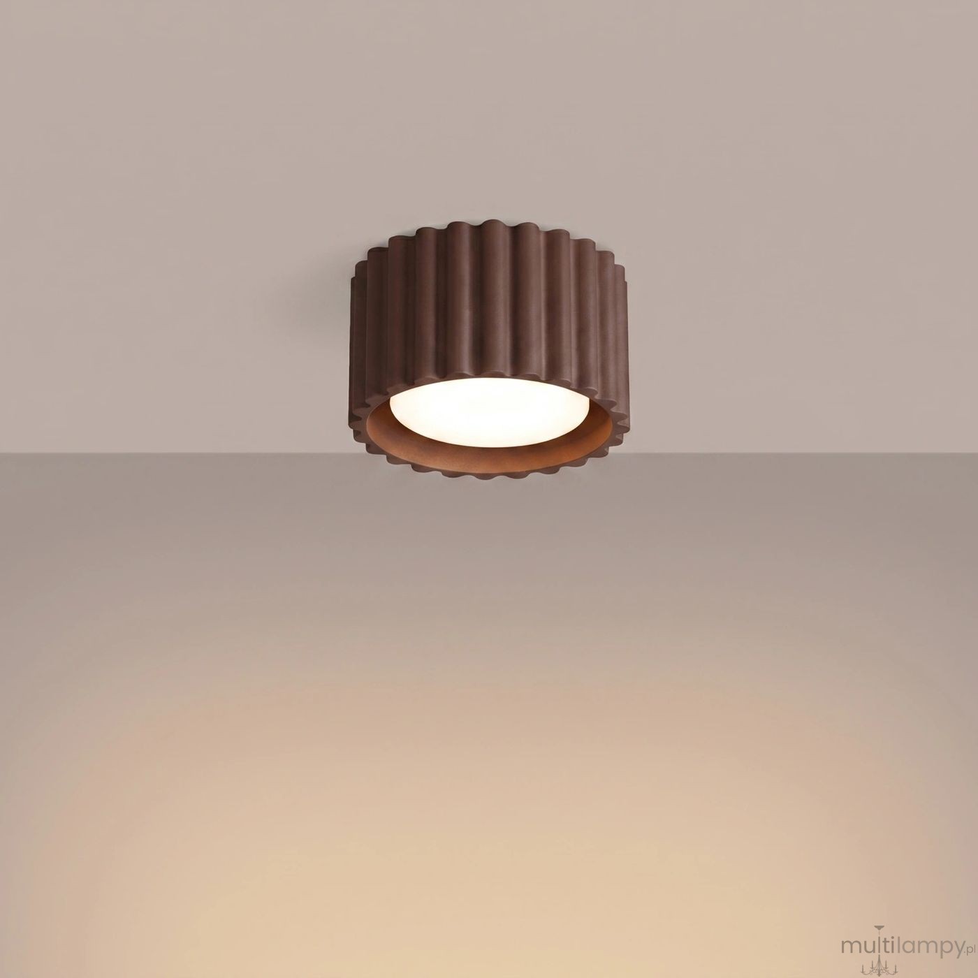 Aura lampa sufitowa GX53 brązowa SL.2426