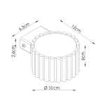Aura kinkiet GX53 błękitny SL.2627