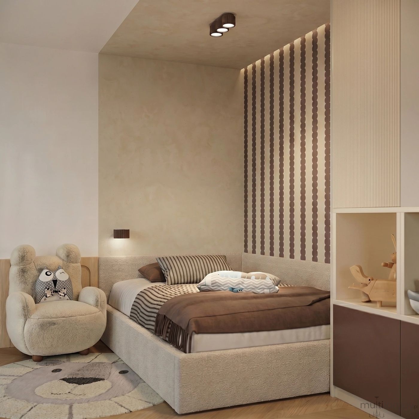 Aura kinkiet GX53 brązowy SL.2626
