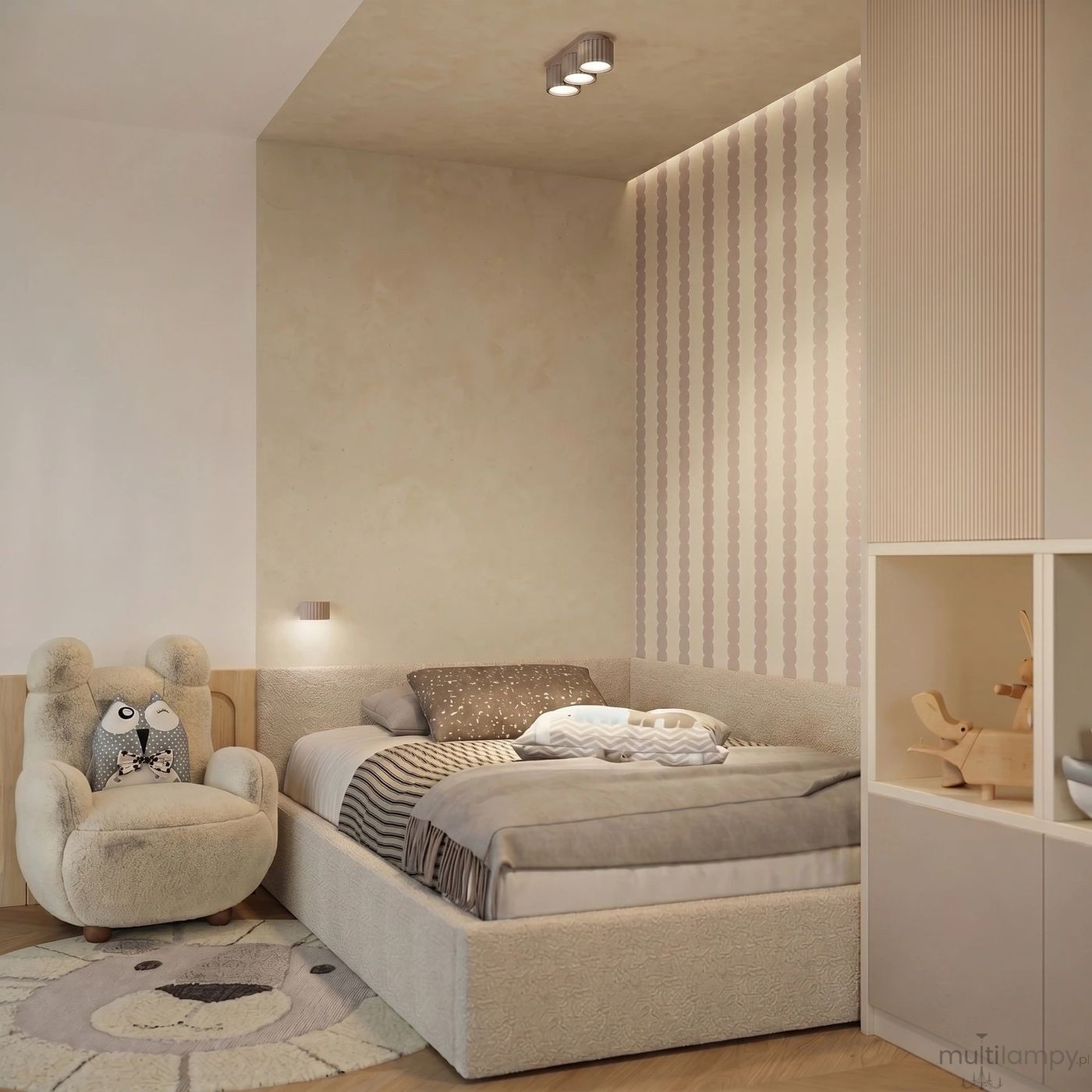 Aura kinkiet GX53 taupe SL.2619