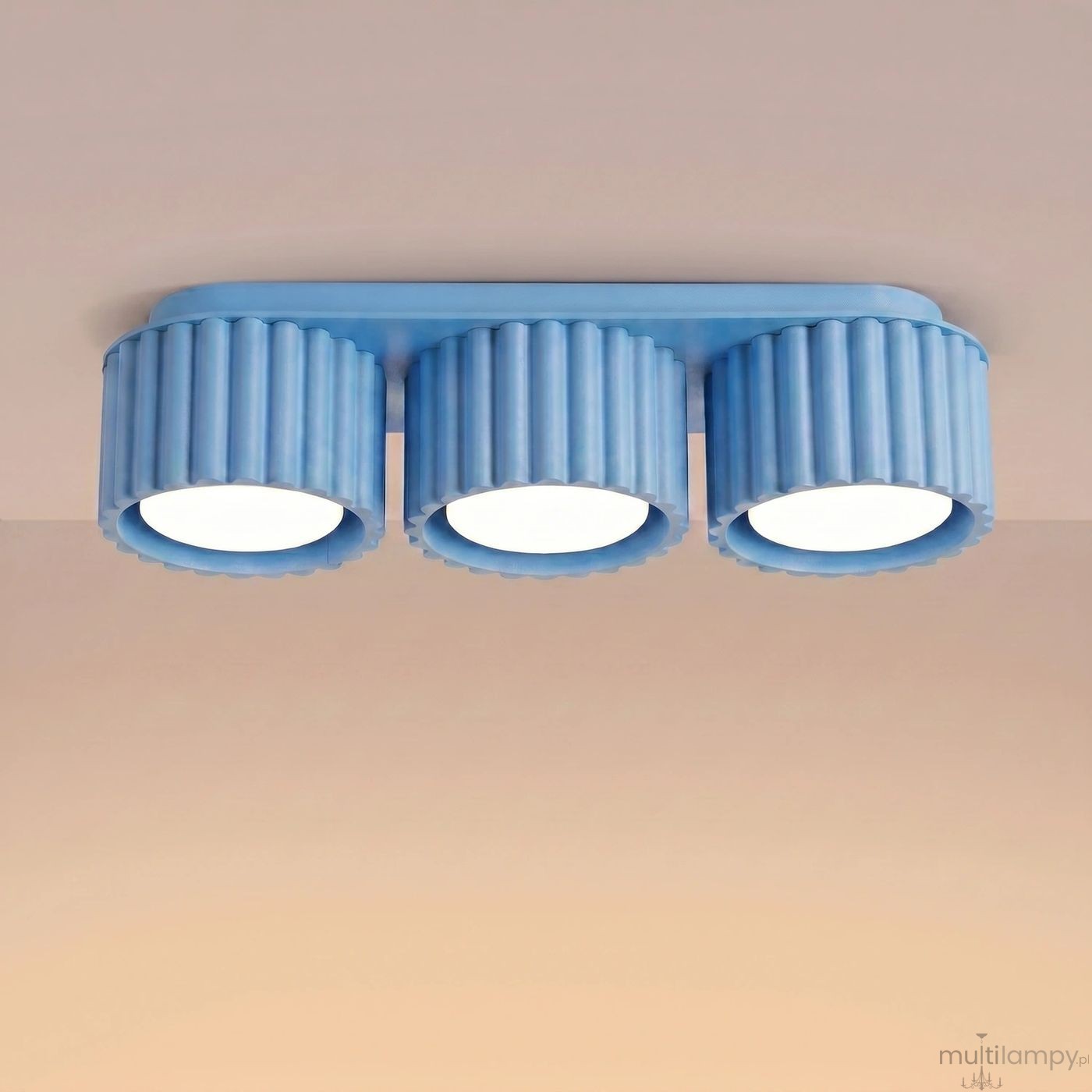 Aura lampa sufitowa 3xGX53 błękitna SL.2643