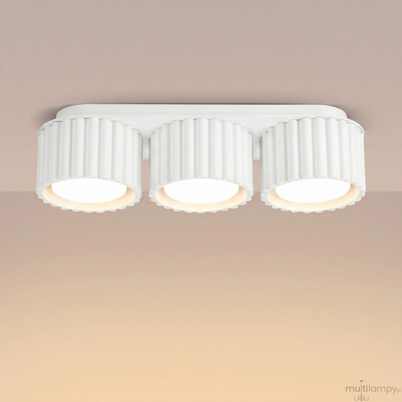 Aura lampa sufitowa 3xGX53 biała SL.2628