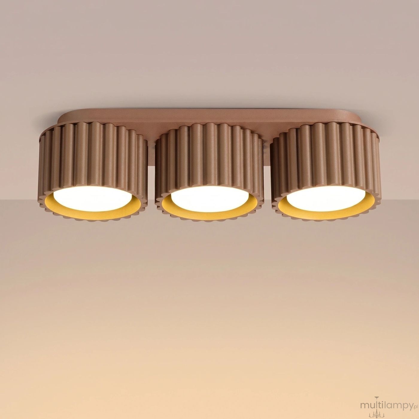 Aura lampa sufitowa 3xGX53 mocca SL.2633