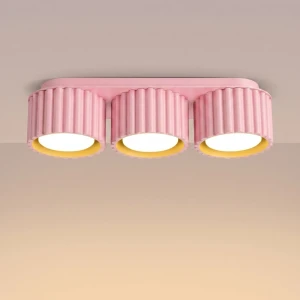 Aura lampa sufitowa 3xGX53 różowa SL.2638