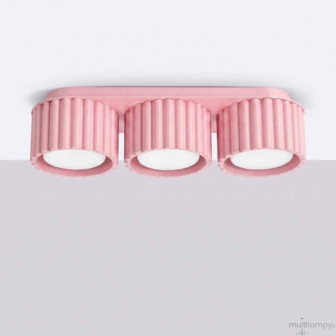 Aura lampa sufitowa 3xGX53 różowa SL.2638