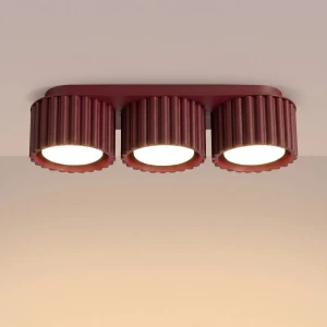 Aura lampa sufitowa 3xGX53 burgund SL.2636