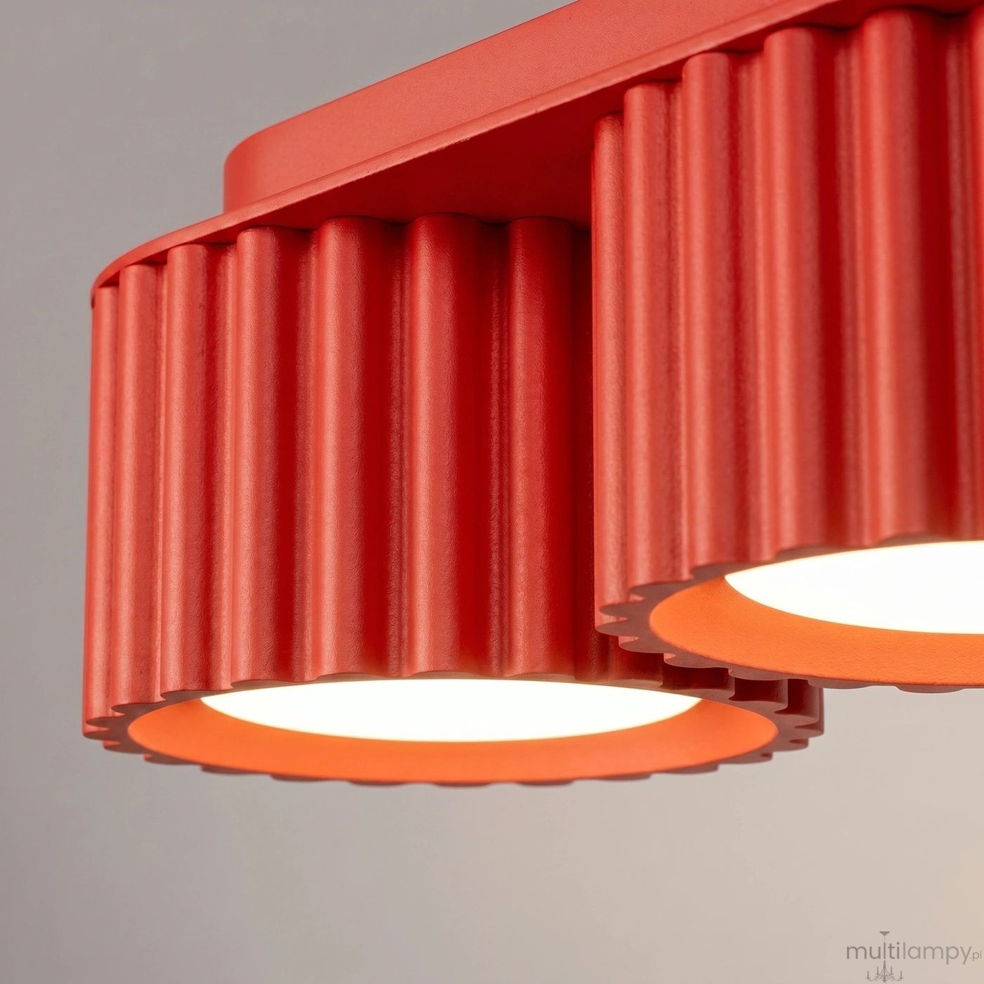 Aura lampa sufitowa 3xGX53 czerwona SL.2641
