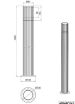 Volga H100 lampa stojąca ogrodowa E27 antracyt 469460142
