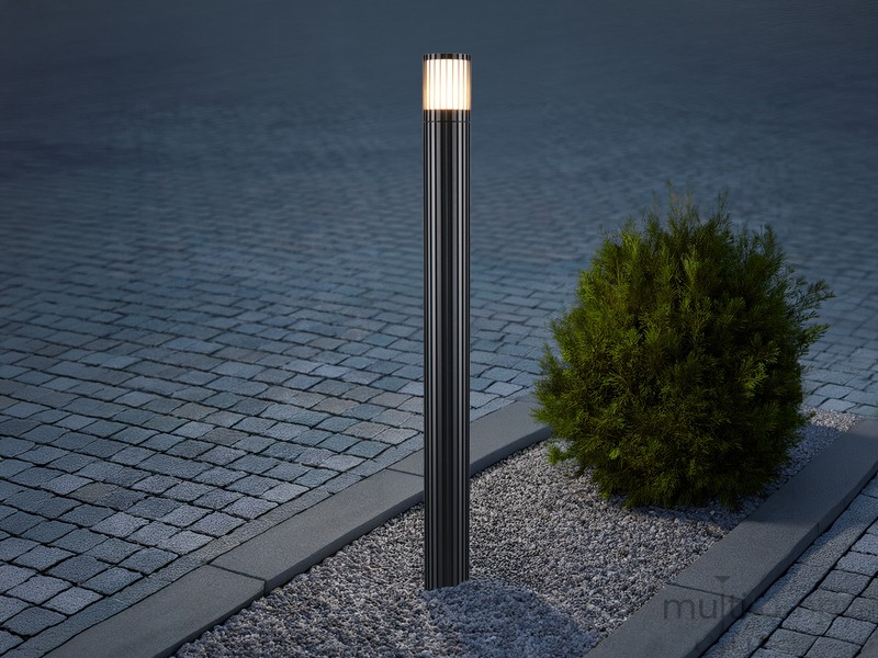 Volga H100 lampa stojąca ogrodowa E27 antracyt 469460142