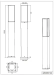 Fuerte H155 lampa stojąca ogrodowa LED 15W antracyt 426260142