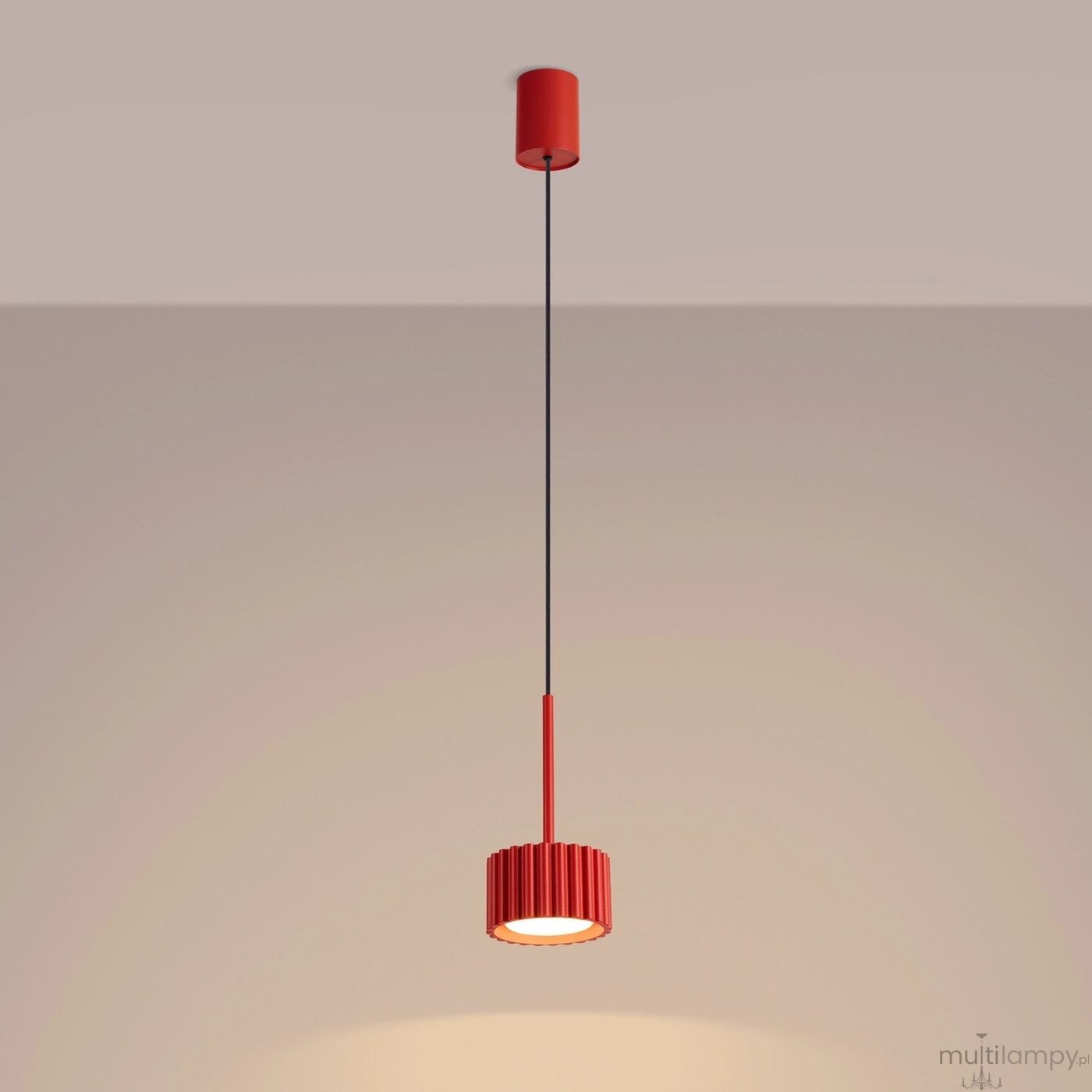 Aura 1 lampa wisząca GX53 czerwona SL.2689