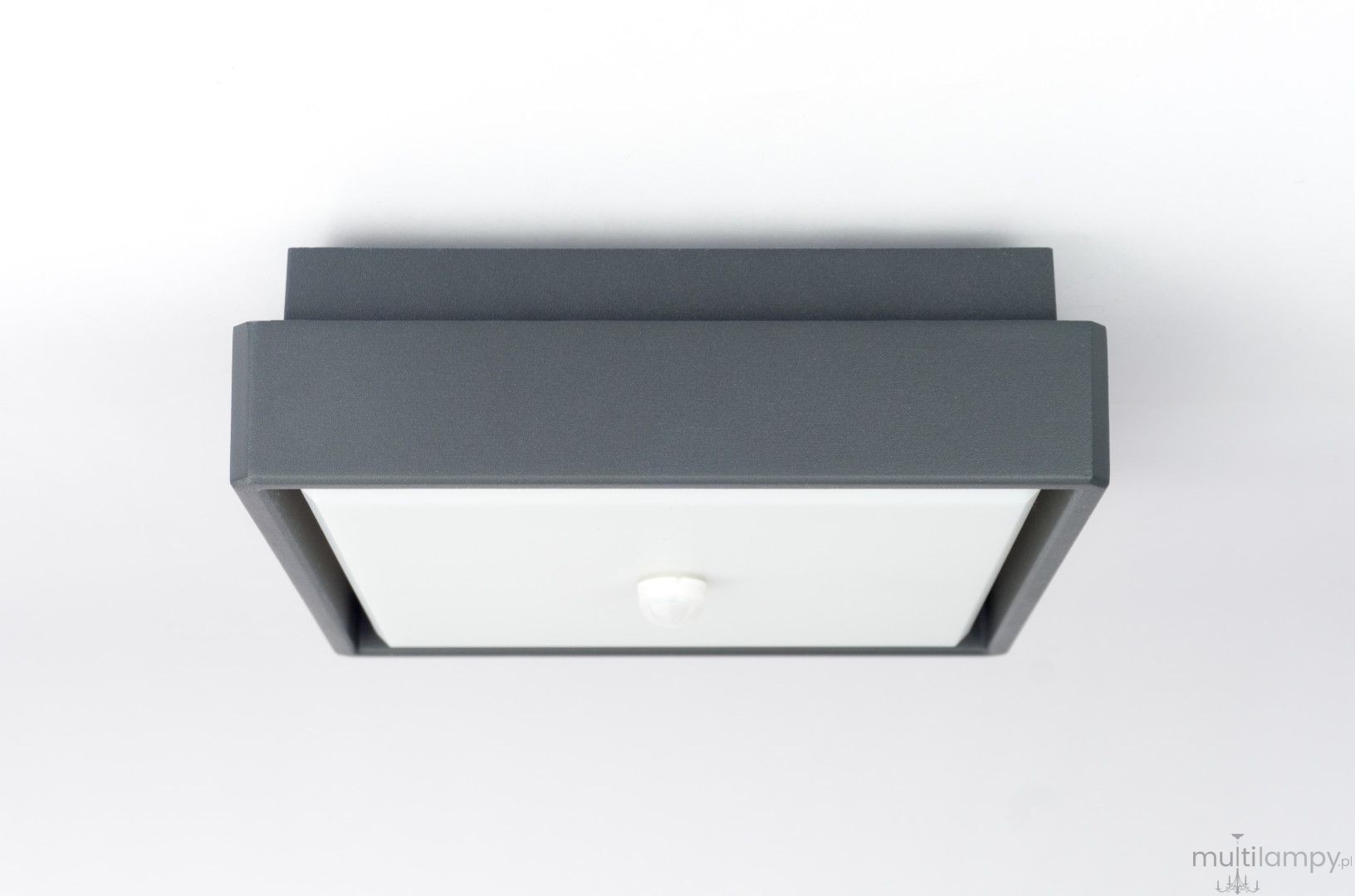 Beni D20x20 plafon elewacyjny ścienny z czujnikiem ruchu LED 18W CCT ciemny popiel