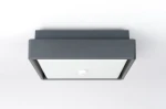 Beni D20x20 plafon elewacyjny ścienny z czujnikiem ruchu LED 18W CCT ciemny popiel